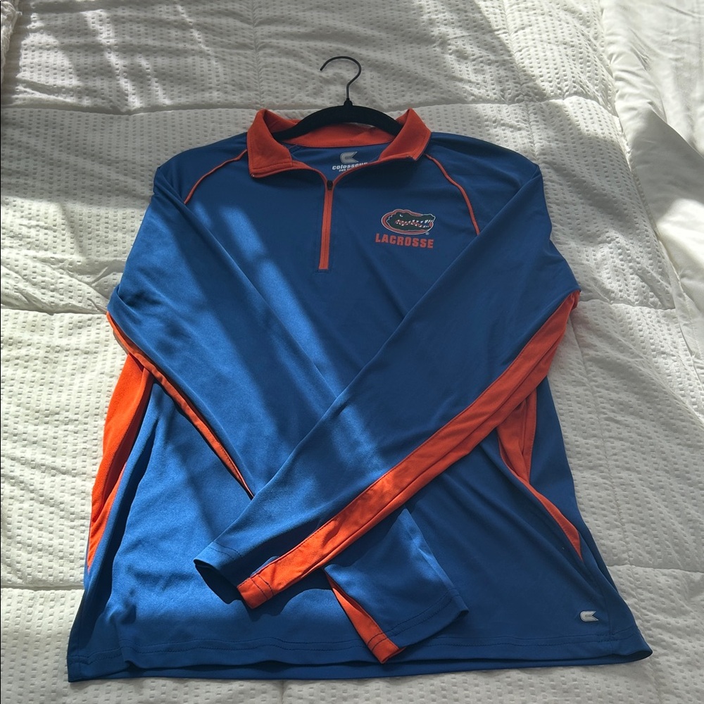 Florida Gators Blue and Orange Lacrosse Pullover